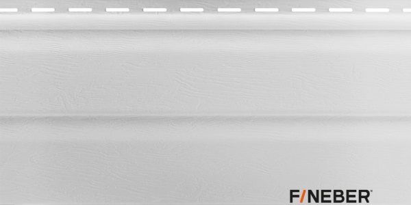 ВИНИЛОВЫЙ САЙДИНГ FINEBER STANDART CLASSIC COLOR БЕЛЫЙ