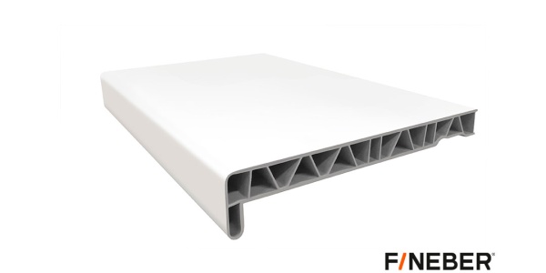 ПОДОКОННИК СТАНДАРТНЫЙ ПВХ БЕЛЫЙ FINEBER