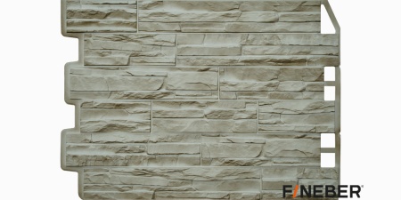 ФАСАДНАЯ ПАНЕЛЬ ДАЧНЫЙ СКОЛ 3D СВЕТЛО-БЕЖЕВЫЙ