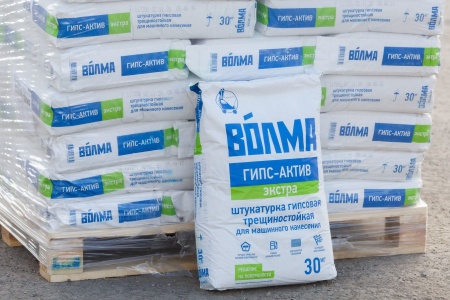 ВО́ЛМА-ГИПС-АКТИВ-ЭКСТРА ГИПСОВАЯ ШТУКАТУРКА 30 КГ