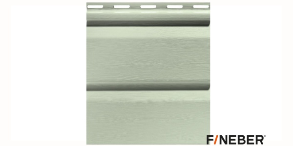 ВИНИЛОВЫЙ САЙДИНГ FINEBER ДАЧНЫЙ CLASSIC COLOR АЛОЭ
