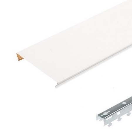 КОМПЛЕКТ РЕЕЧНОГО ПОТОЛКА 1.7х1.7 БЕЛЫЙ МАТОВЫЙ