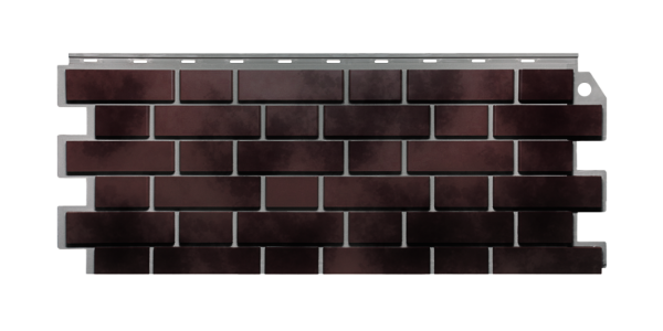 ФАСАДНАЯ ПАНЕЛЬ FINEBER STANDART КИРПИЧ КЛИНКЕРНЫЙ 3D КОРИЧНЕВО-ЧЁРНЫЙ