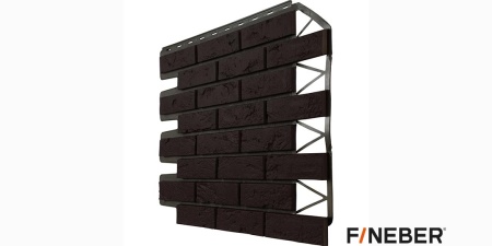 ФАСАДНАЯ ПАНЕЛЬ ДАЧНЫЙ КИРПИЧ БАВАРСКИЙ ТЕМНО-КОРИЧНЕВАЯ