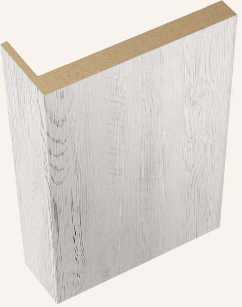 ДВЕРНОЙ НАЛИЧНИК ТЕЛЕСКОПИЧЕСКИЙ ЭКОШПОН 70Х25Х2200 САНТОРИНИ БЕЛЫЙ