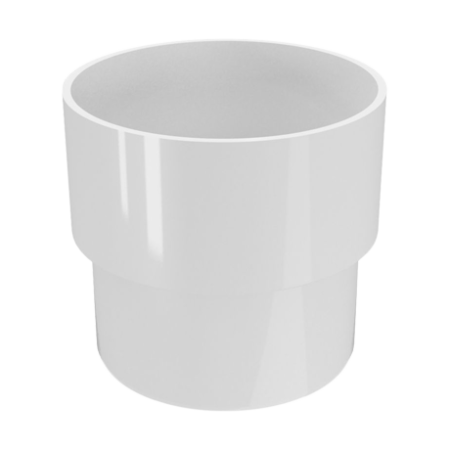 СОЕДИНИТЕЛЬ ТРУБ Ø80 ПВХ FINEBER БЕЛЫЙ