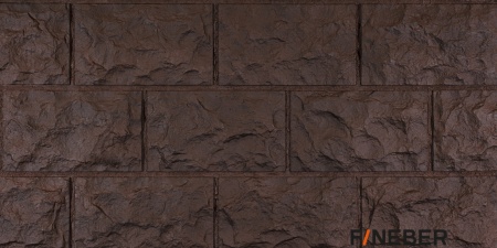 ФАСАДНАЯ ПАНЕЛЬ ДАЧНЫЙ ДОЛОМИТ ТЕМНО-КОРИЧНЕВЫЙ