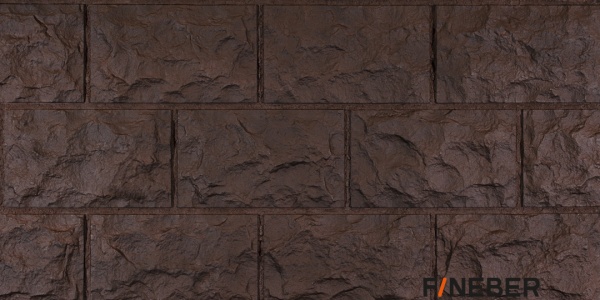 ФАСАДНАЯ ПАНЕЛЬ ДАЧНЫЙ ДОЛОМИТ ТЕМНО-КОРИЧНЕВЫЙ