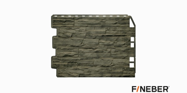 ФАСАДНАЯ ПАНЕЛЬ ДАЧНЫЙ СКОЛ 3D ДЫМЧАТЫЙ