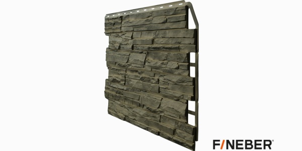 ФАСАДНАЯ ПАНЕЛЬ ДАЧНЫЙ СКОЛ 3D ДЫМЧАТЫЙ