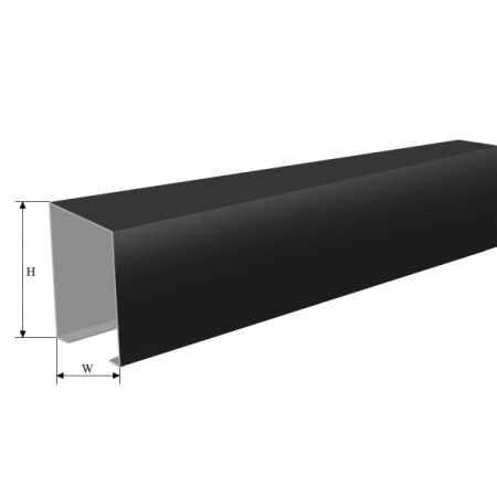 РЕЙКА КУБОТА 3М W30*H50 SCANDY ЧЕРНАЯ