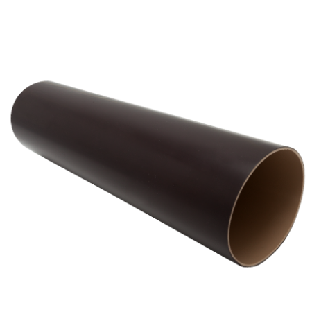 ТРУБА ВОДОСТОЧНАЯ Ø80 ПВХ FINEBER КОРИЧНЕВАЯ 3М