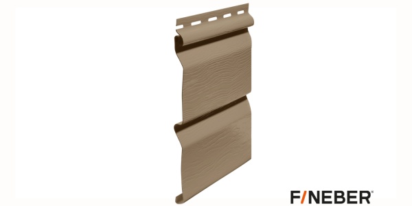 ВИНИЛОВЫЙ САЙДИНГ FINEBER STANDART CLASSIC COLOR САНДАЛ