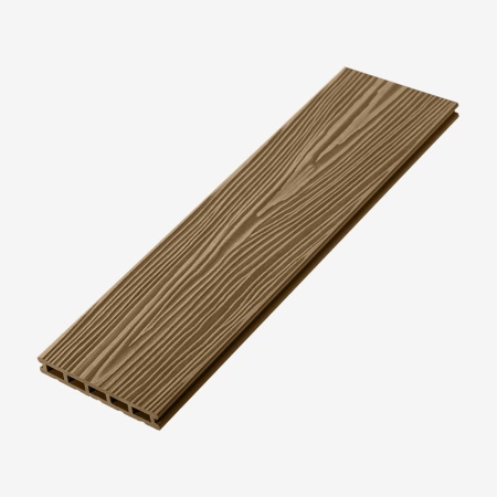 ТЕРРАСНАЯ ДОСКА UNODECK MOGANO ОРЕХ 3000х165x24ММ