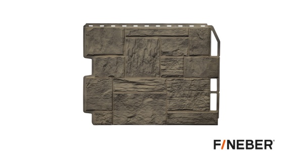 ФАСАДНАЯ ПАНЕЛЬ ДАЧНЫЙ ТУФ 3D ДЫМЧАТЫЙ