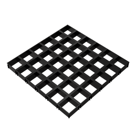 ГРИЛЬЯТО ПОТОЛОК ЧЁРНЫЙ GL15 38ММ 100*100ММ