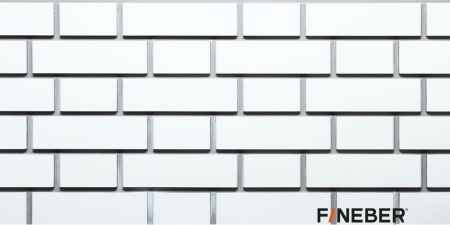 ФАСАДНАЯ ПАНЕЛЬ FINEBER ДАЧНЫЙ КИРПИЧ КЛИНКЕРНЫЙ БЕЛЫЙ