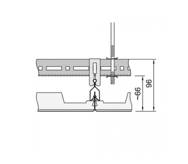 КАССЕТА МЕТАЛЛИЧЕСКАЯ ОКРАШЕННАЯ СКРЫТОГО ТИПА