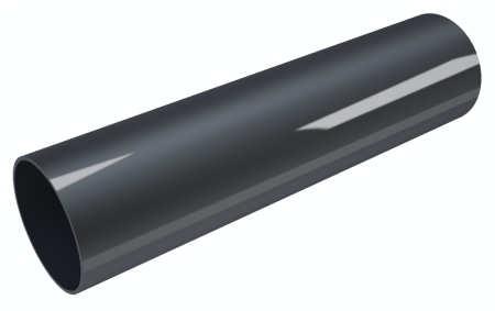ТРУБА ВОДОСТОЧНАЯ Ø80 ПВХ FINEBER ГРАФИТ 3М