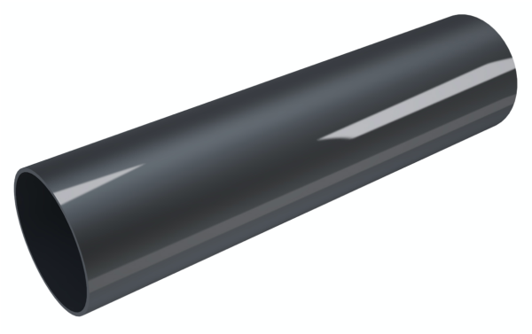 ТРУБА ВОДОСТОЧНАЯ Ø80 ПВХ FINEBER ГРАФИТ 3М