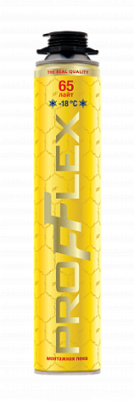 ПЕНА МОНТАЖНАЯ PROFFLEX PRO YELLOW 65 LITE ЗИМА