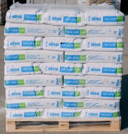 ВО́ЛМА-ГИПС-АКТИВ-ЭКСТРА ГИПСОВАЯ ШТУКАТУРКА 30 КГ