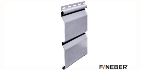 ВИНИЛОВЫЙ САЙДИНГ FINEBER STANDART CLASSIC COLOR СЕРО-ГОЛУБОЙ