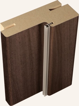 ДВЕРНАЯ СТОЙКА ТЕЛЕСКОП 44 ЭКОШПОН 80Х38Х2100ММ ОРЕХ КАШТАН