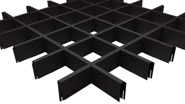 ГРИЛЬЯТО ПОТОЛОК ЧЁРНЫЙ 100*100*30*10ММ ГРИЛЬЯТО ПОТОЛОК ЧЁРНЫЙ 100*100*30*10ММ