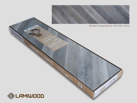 ЛАМИНАТ ЛАМИВУД CLASSIC 34/12ММ/4V 803 ДУБ СКАНДИНАВСКИЙ