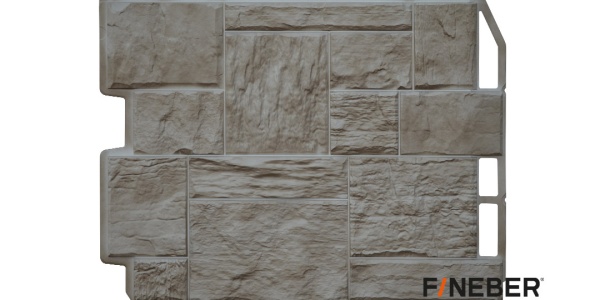 ФАСАДНАЯ ПАНЕЛЬ ДАЧНЫЙ ТУФ 3D СВЕТЛО-БЕЖЕВЫЙ